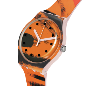 Swatch Barns-Grahams Orange and Red on Pink Watch